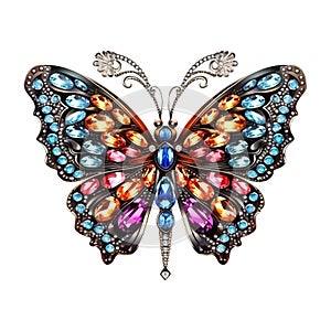 Pastel Dream: Silver-Framed Multi-Toned Wing